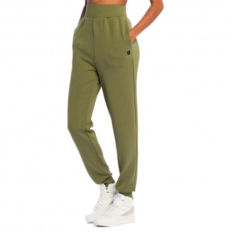 Fila Pantaloni Con Polsino Modal Verde Donna