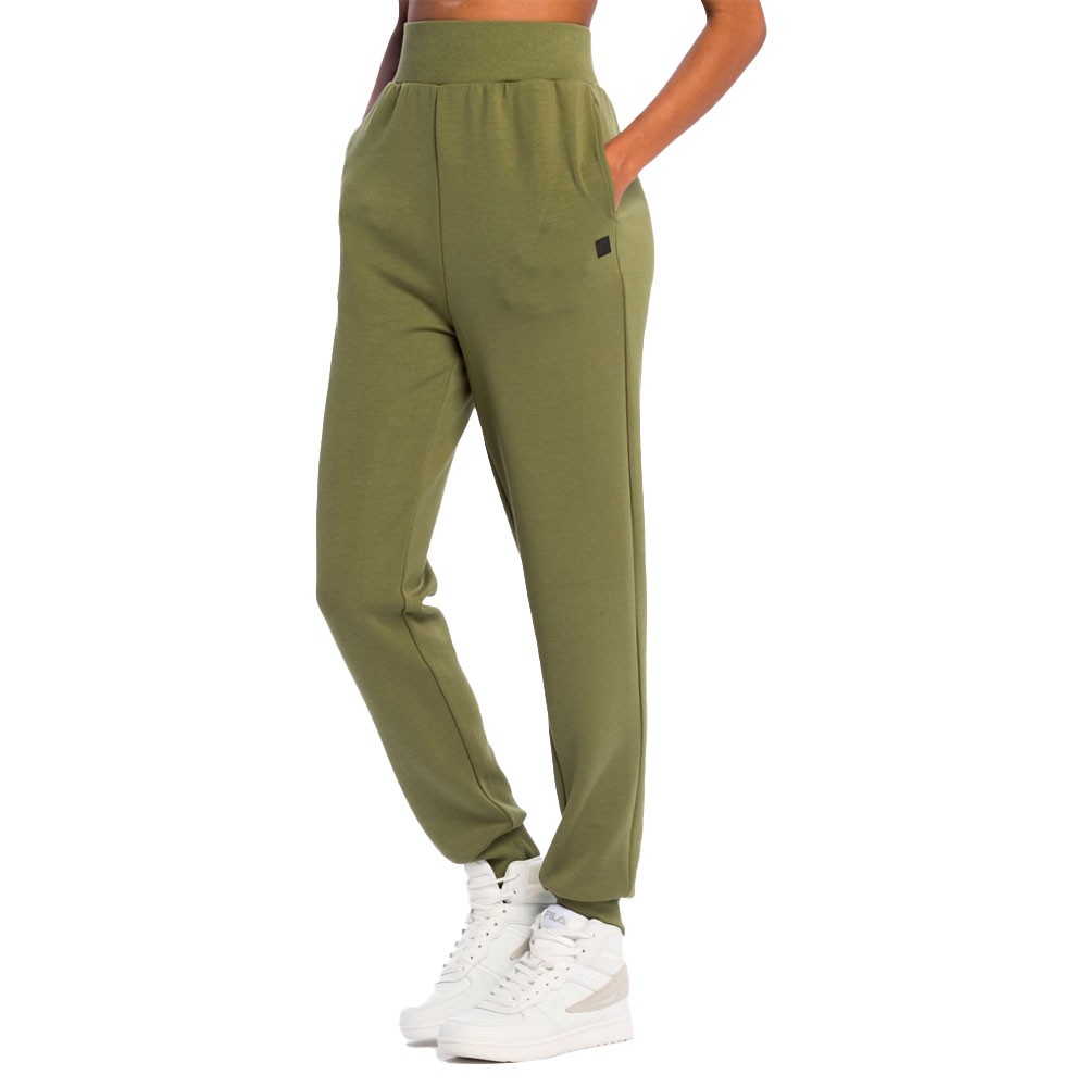 Fila Pantaloni Con Polsino Modal Verde Donna L