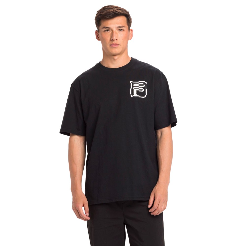 Fila T-Shirt Logo Fantasia Nero Uomo M