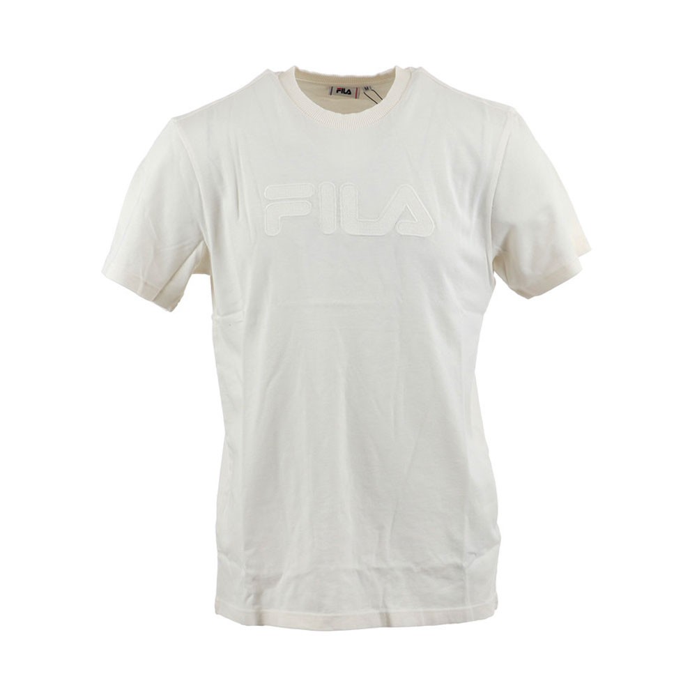 Image of Fila T-Shirt Logo Tono Su Tono Bianco Uomo M