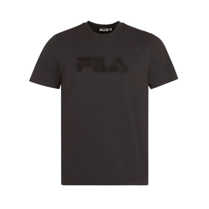 Fila T-Shirt Logo Tono Su Tono Nero Uomo