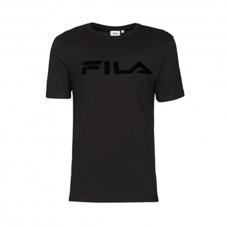 Fila T-Shirt Logo Tono Su Tono Nero Donna