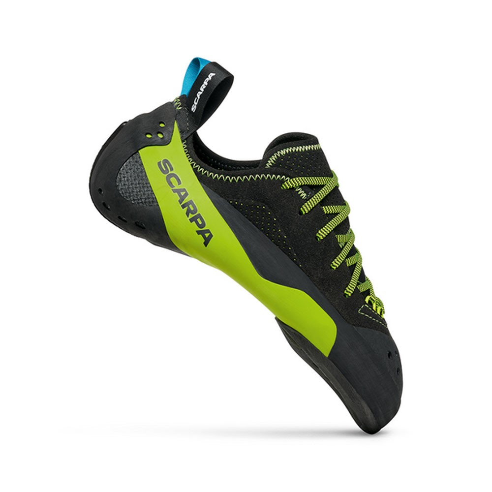 Image of Scarpe Mago Nero Lime Azzurro - Scarpe Arrampicata Uomo EUR 39,5