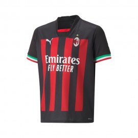 Puma Maglia Calcio Ac Milan Home 22 23 Rosso Nero Bambino