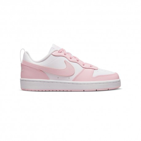 Nike Court Borought Low 2 Gs Bianco Rosa - Sneakers Bambina