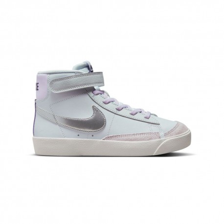 Nike Blazer Mid 77 Ps Bianco Argento - Sneakers Bambina