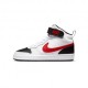 Nike Court Borough Mid 2 Gs Bianco Rosso - Sneakers Bambino