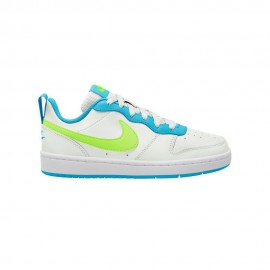 Nike Court Borought Low 2 Gs Bianco Verde - Sneakers Bambino