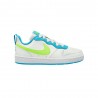 Nike Court Borought Low 2 Gs Bianco Verde - Sneakers Bambino