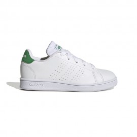 ADIDAS Advantage K Gs Bianco Verde - Sneakers Bambino