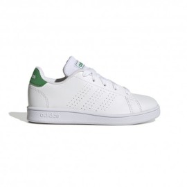 ADIDAS Advantage K Gs Bianco Verde - Sneakers Bambino