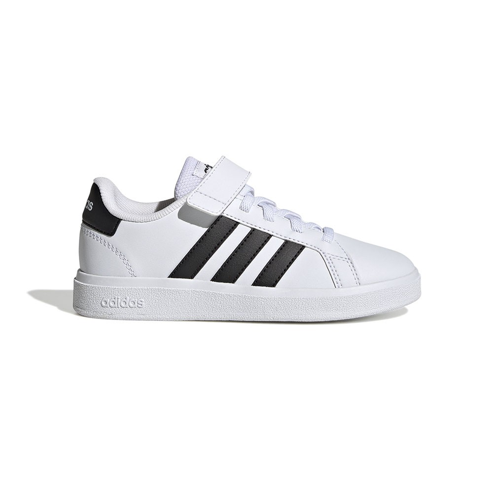 ADIDAS Grand Court 2.0 El K Ps Bianco Nero - Sneakers Bambino EUR 28 / UK 10.5k
