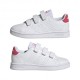 ADIDAS Advantage Cf C Ps Bianco Fucisa - Sneakers Bambina