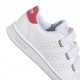 ADIDAS Advantage Cf C Ps Bianco Fucisa - Sneakers Bambina