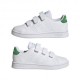 ADIDAS Advantage Cf C Ps Bianco Verde - Sneakers Bambino