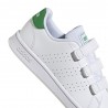 ADIDAS Advantage Cf C Ps Bianco Verde - Sneakers Bambino