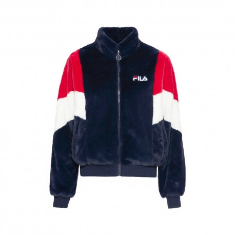 Fila Ecopelliccia Blu Rossa Donna