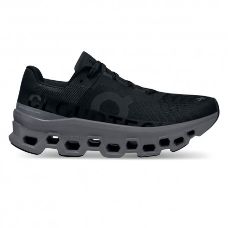 On Cloudmonster Nero - Scarpe Running Donna