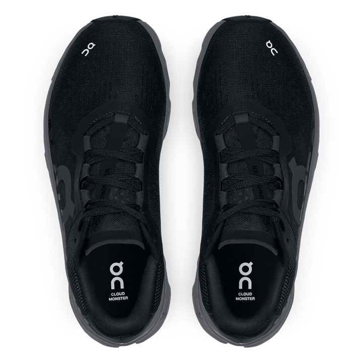 On Cloudmonster Nero - Scarpe Running Donna