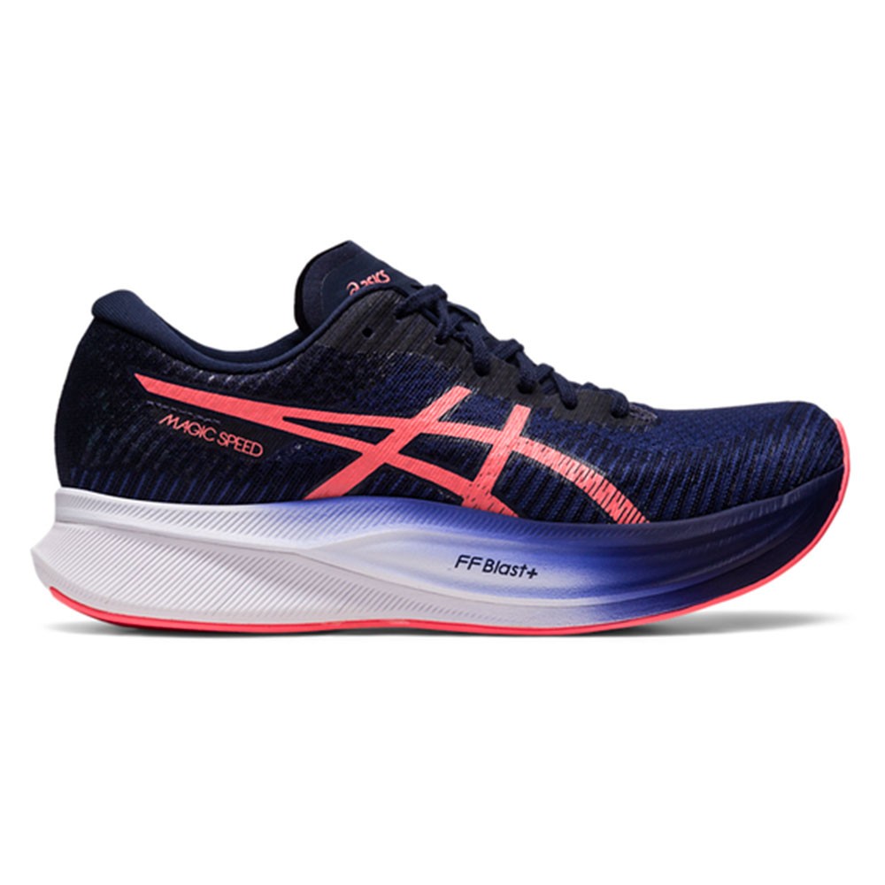 asics magic speed 2 indigo blu papaya - scarpe running donna eur 40 / us 8,5 uomo