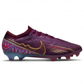 Nike Zoom Vapor 15 Elite Km Fg Viola Oro - Scarpe Da Calcio Uomo