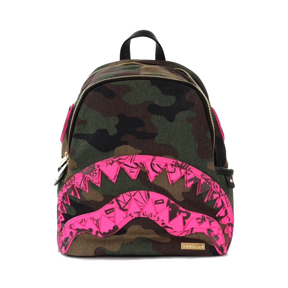 Sprayground Zaino Camo Rosa Savage Verde Acquista online su Sportland