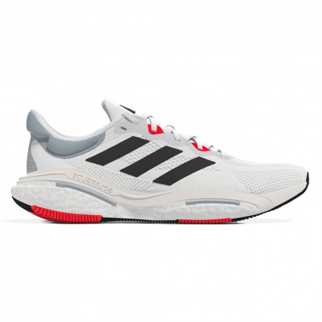 ADIDAS Solar Glide 6 Ftwr Bianco Nero Rosso - Scarpe Running Uomo