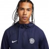 Nike Tuta Calcio Inter Con Cappuccio Blu Bianco Uomo