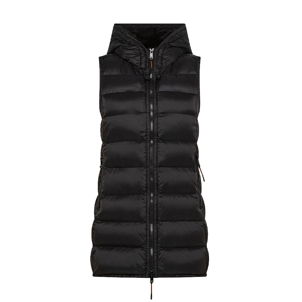 Dekker Gilet Sportivo Lungo Sargo Nero Donna 42