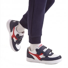 Diadora Raptor Low Ps Blu Rosso Bianco - Sneakers Bambino