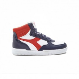 Diadora Raptor Mid Gs Blu Rosso Bianco - Sneakers Bambino