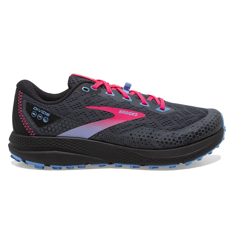 Image of Brooks Divide 3 Ebony Nero Rosa - Scarpe Trail Running Donna EUR 37,5 / US 6,5