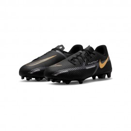 Nike Jr Phantomn GT2 Academy Mg Nero Oro - Scarpe Da Calcio Bambino