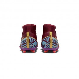 Nike Jr Mercurial Superfly 9 Club Km Fg/Mg Bordeaux - Scarpe Da Calcio Bambino