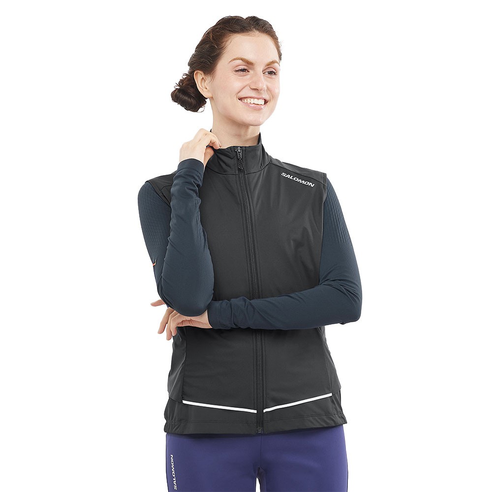 Salomon Gilet Trail Running Light Shell Deep Nero Donna Acquista online su Sportland