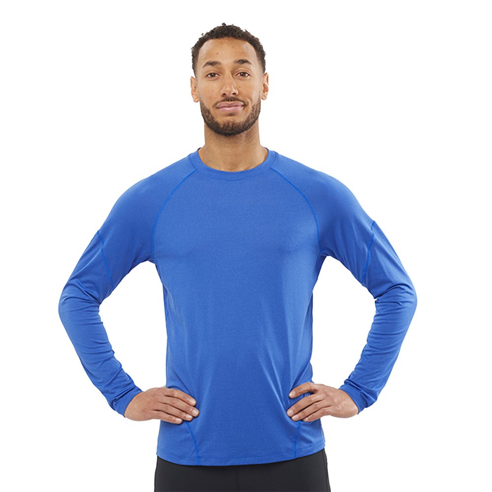 Salomon Maglia Trail Running Cross Run Nautical Blu Uomo
