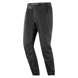 Salomon Pantaloni Trail Running Waterproof Bonatti Deep Nero Uomo