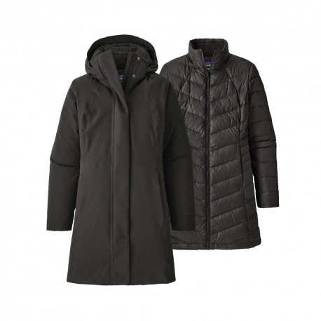 Patagonia Giacca Trekking Tres 3 In 1 Parka Nero Donna