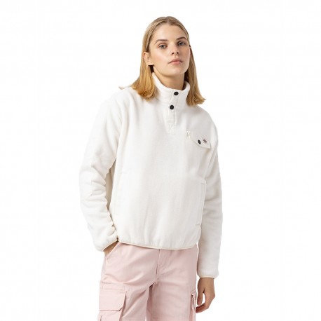 Dickies Felpa In Pile Bianco Donna