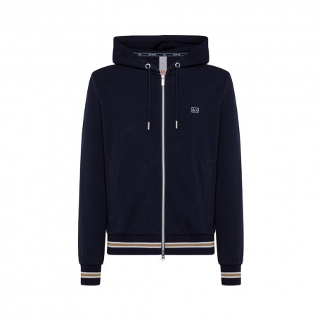 Sun68 Felpa Con Cappuccio F44333 Con Logo In Cotone