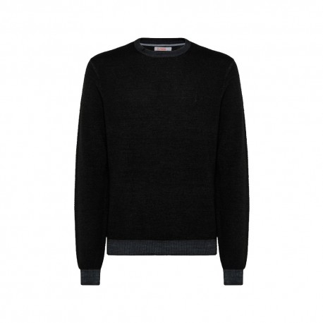 Sun 68 Maglione Girocollo Lana 100% Nero Uomo Acquista online su