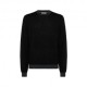 Sun 68 Maglione Girocollo Lana 100% Nero Uomo