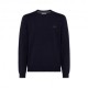 Sun 68 Maglione Girocollo Logo Piccolo Navy Uomo