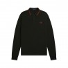 Fred Perry Polo Manica Lunga Logo Verde Uomo