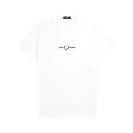 Fred Perry T-Shirt Logo Bianco Uomo