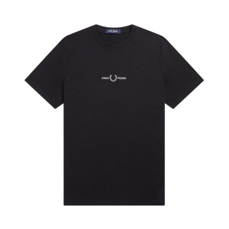 Fred Perry T-Shirt Logo Nero Uomo