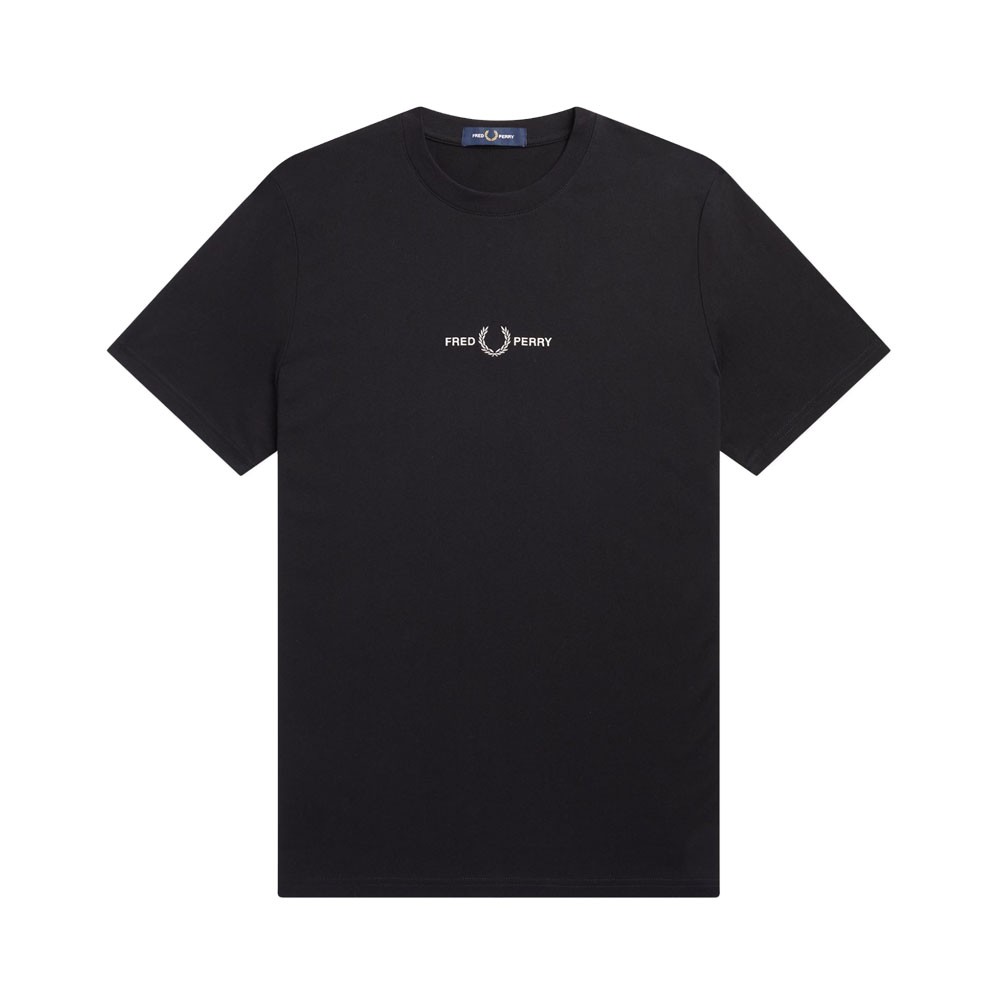 Image of Fred Perry T-Shirt Logo Nero Uomo L