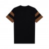 Fred Perry T-Shirt Logo Maniche Bicolor Nero Uomo