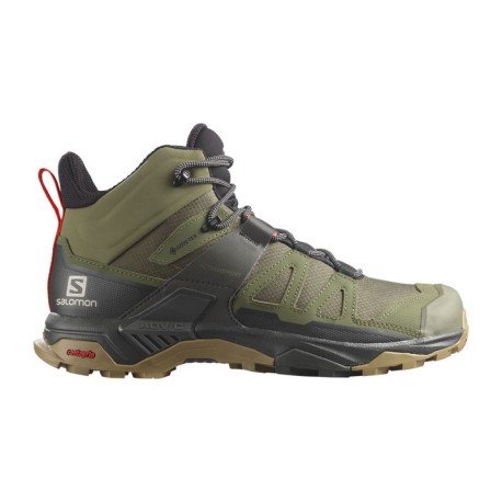 Salomon X Ultra 4 Mid Gore-Tex Deep Lichen Verde Peat Kelp - Scarpe Trekking Uomo