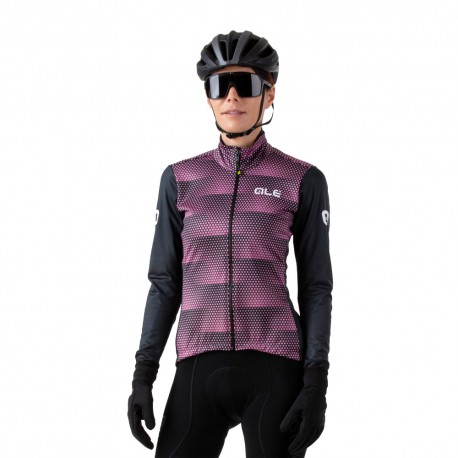 Ale' Solid Sharp Rosa - Giacca Ciclismo Donna